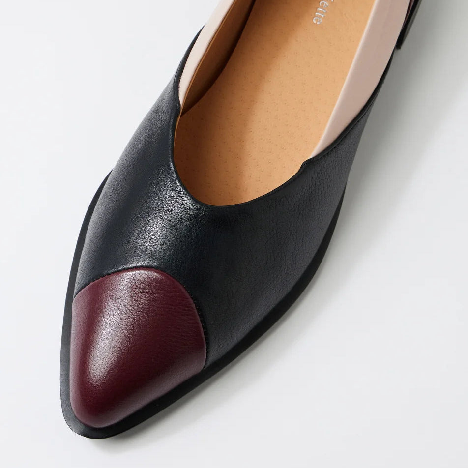 D & J Emberta Burgundy-Black