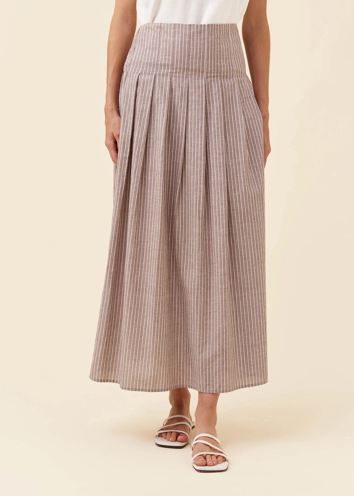 IOM Lyndell Maxi Skirt Taupe