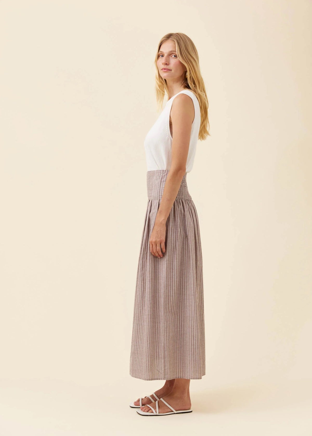 IOM Lyndell Maxi Skirt Taupe