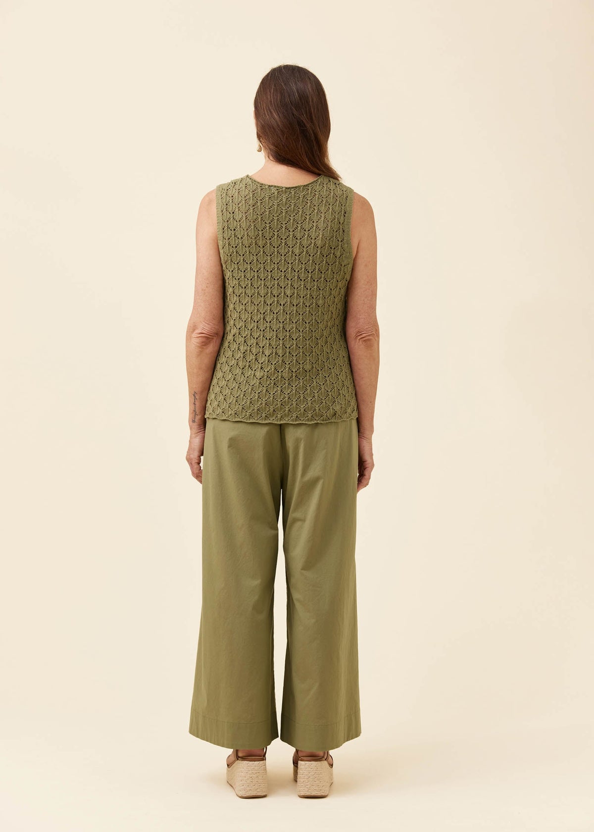 IOM Mia Knit Top Sage