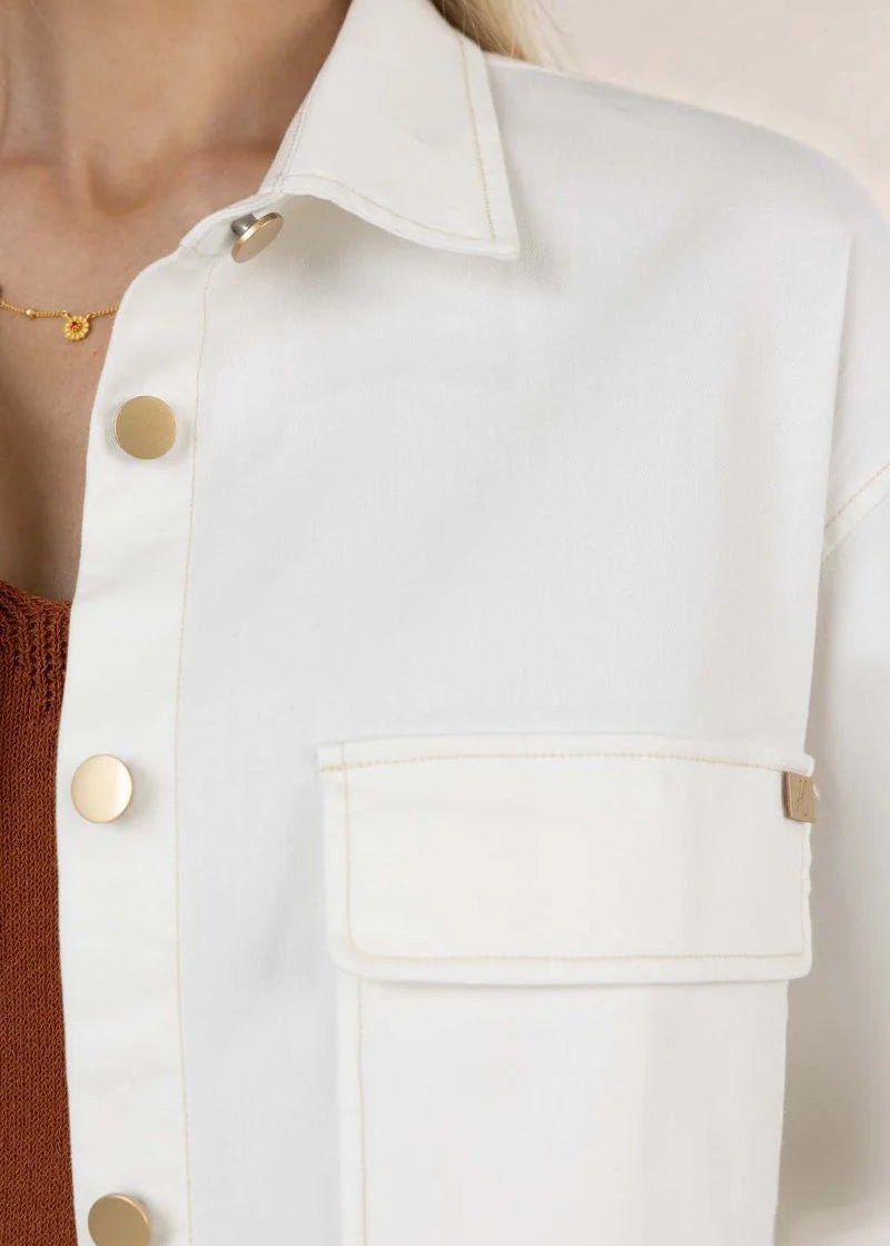 Humidity Ivy Denim Jacket Ivory