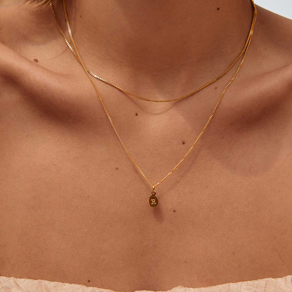 Kirstin Ash Initial Pendant Gold