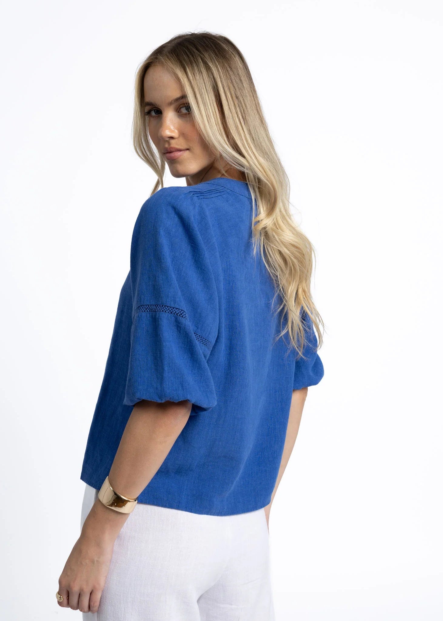 Humidity Nixie Blouse Royal Blue