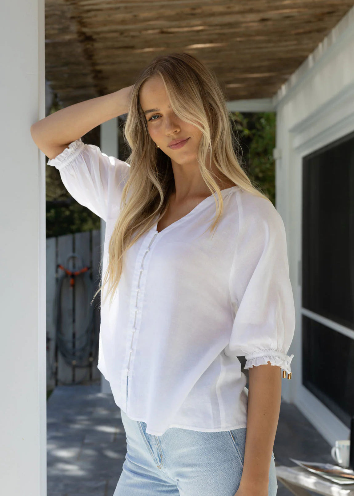 Humidity Reece Blouse White