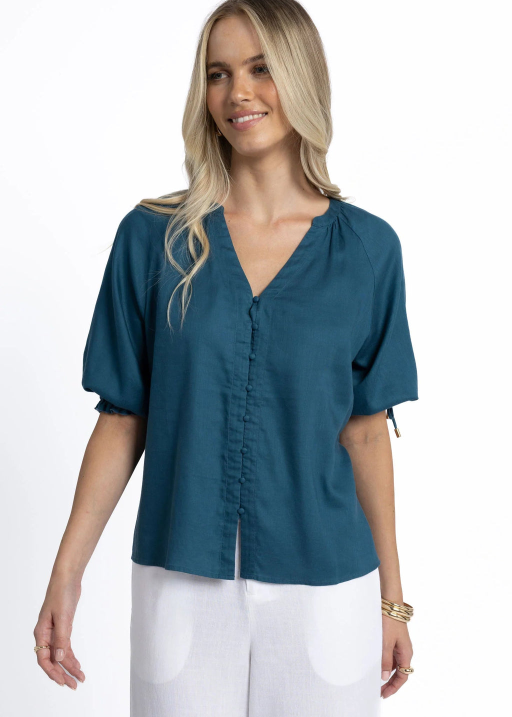 Humidity Reece Blouse Teal