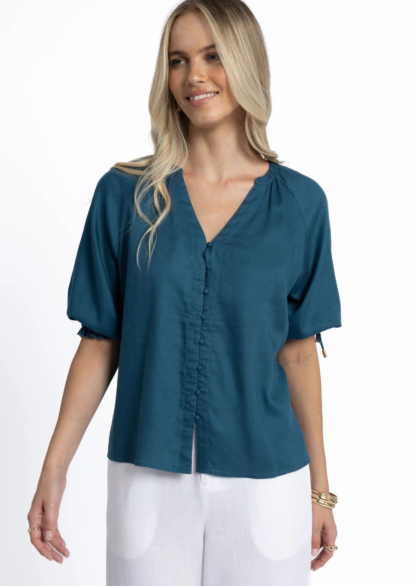 Humidity Reece Blouse Teal