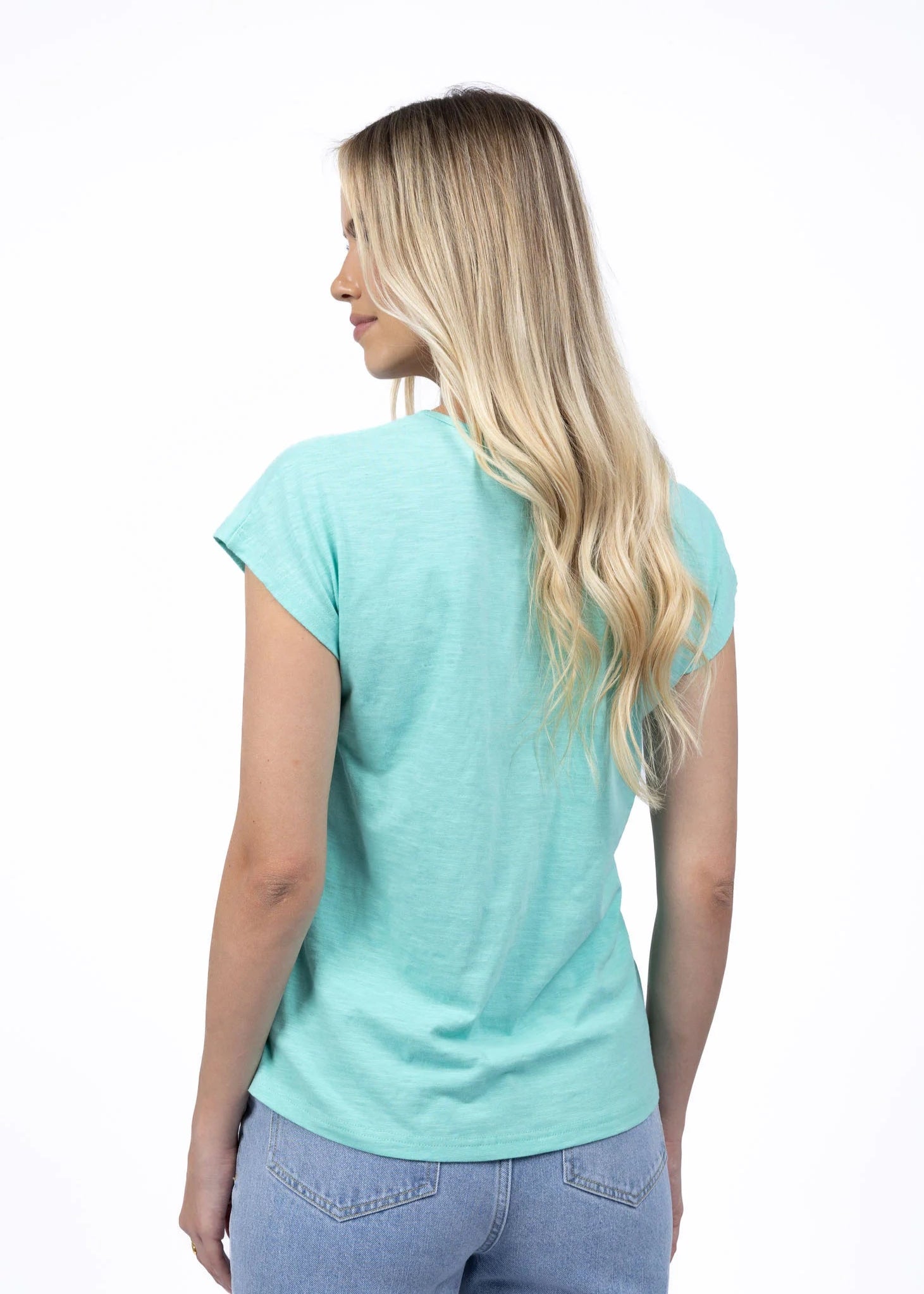 Humidity Must Have V-Neck Sea Green