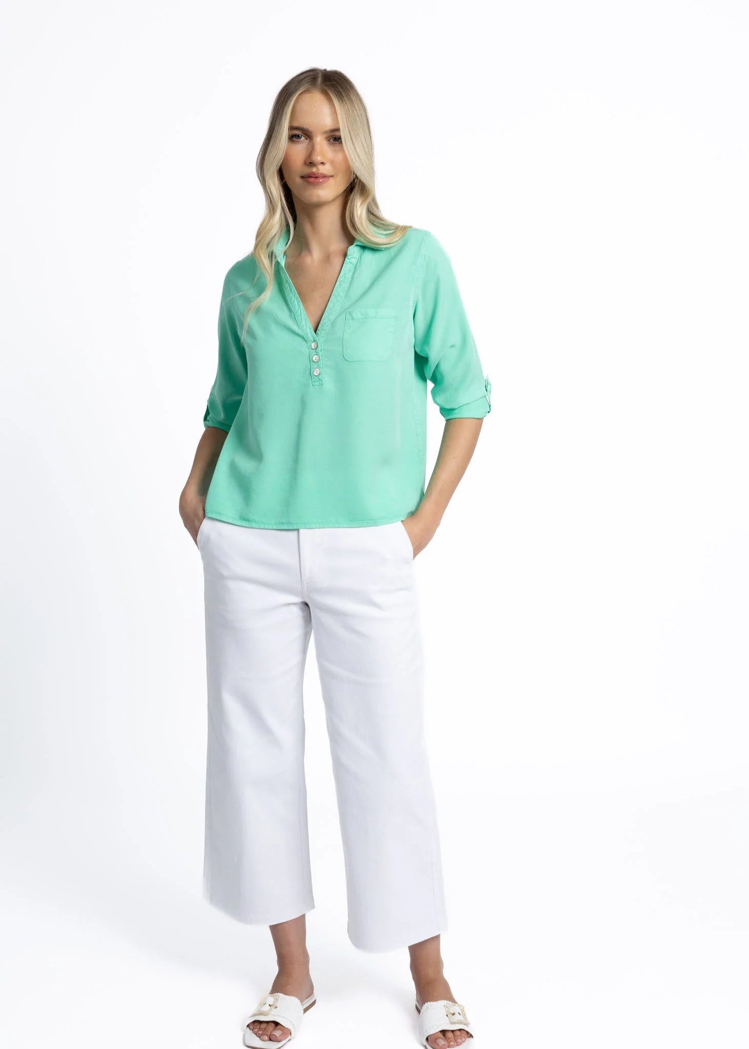 Humidity Leni Shirt Sea Green