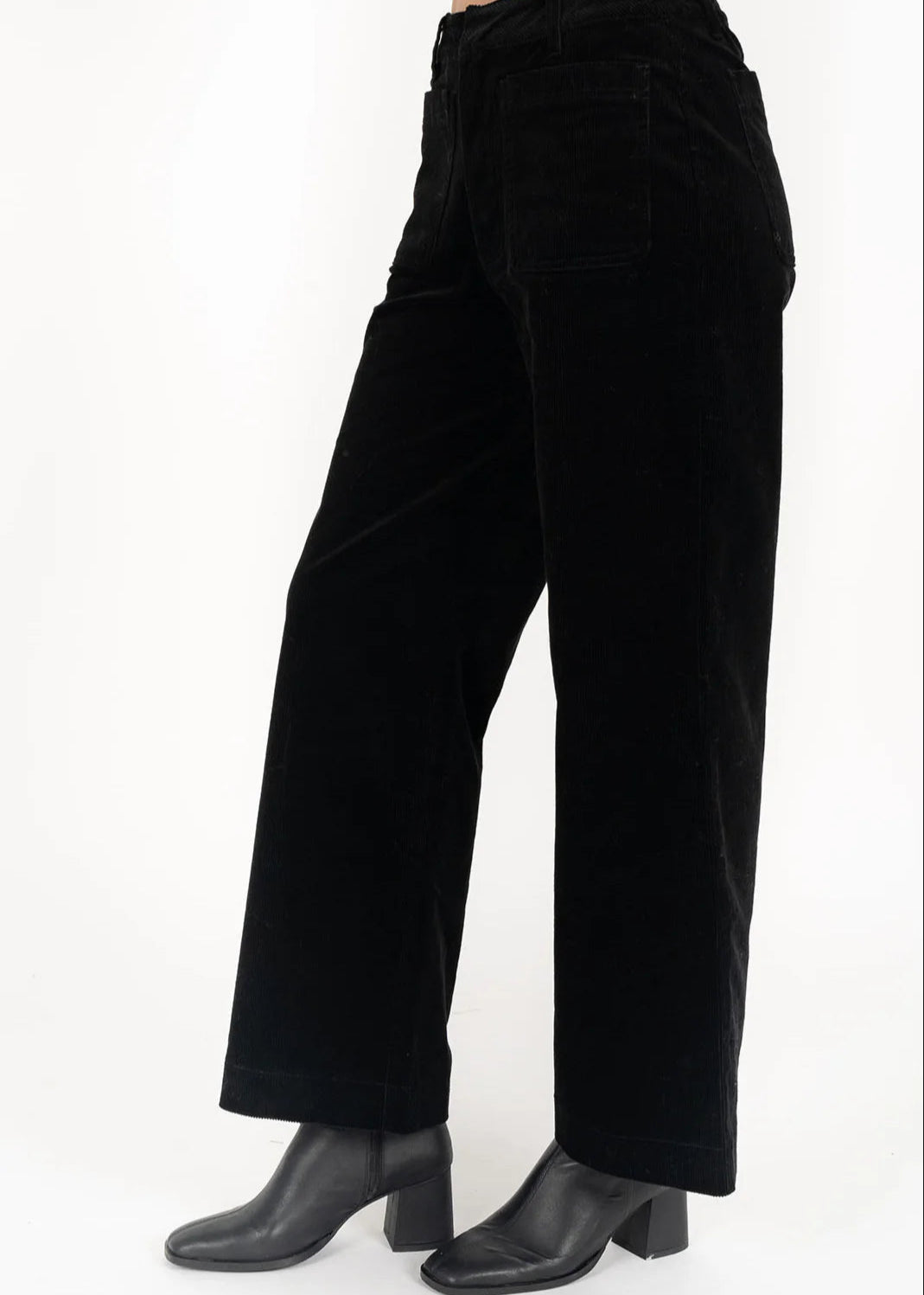 Humidity Suki Cord Pants Midnight Black