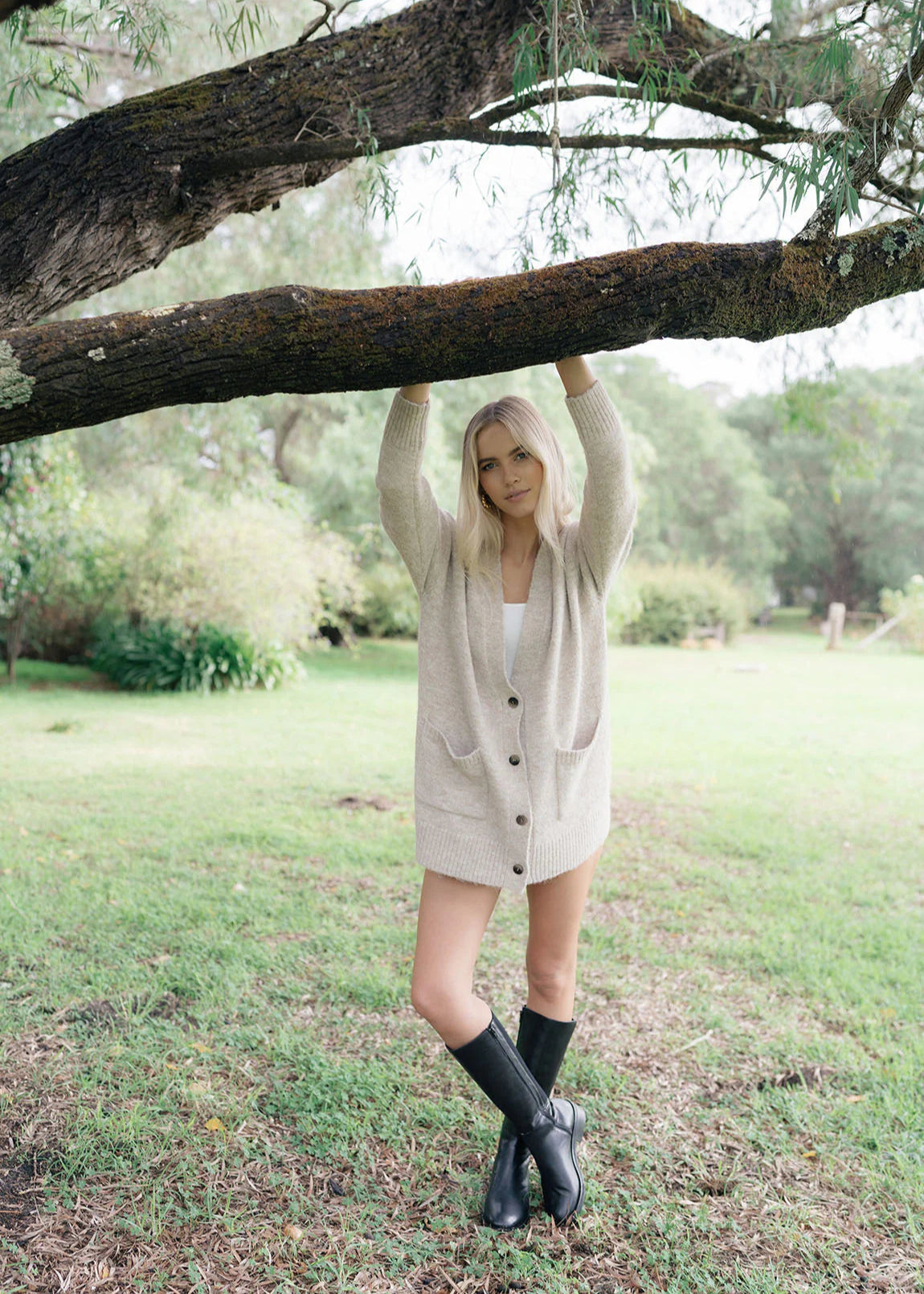 Humidity Latitude Cardi Oatmeal