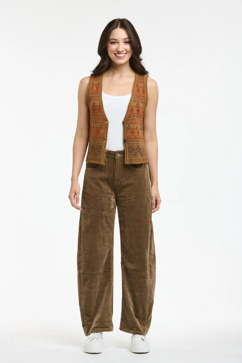 Italian Star Toddy Vest Rust