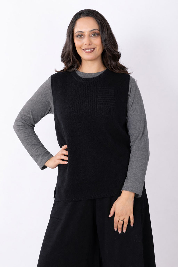 JJ Vest Cotton Black