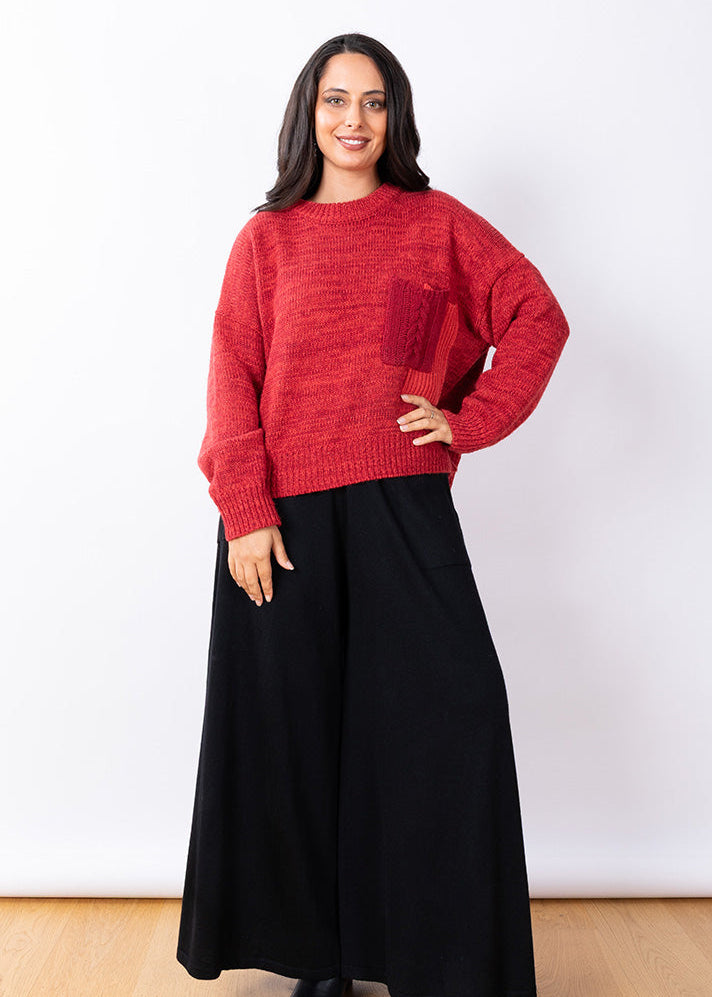 JJ Wool Blend Red Jumper