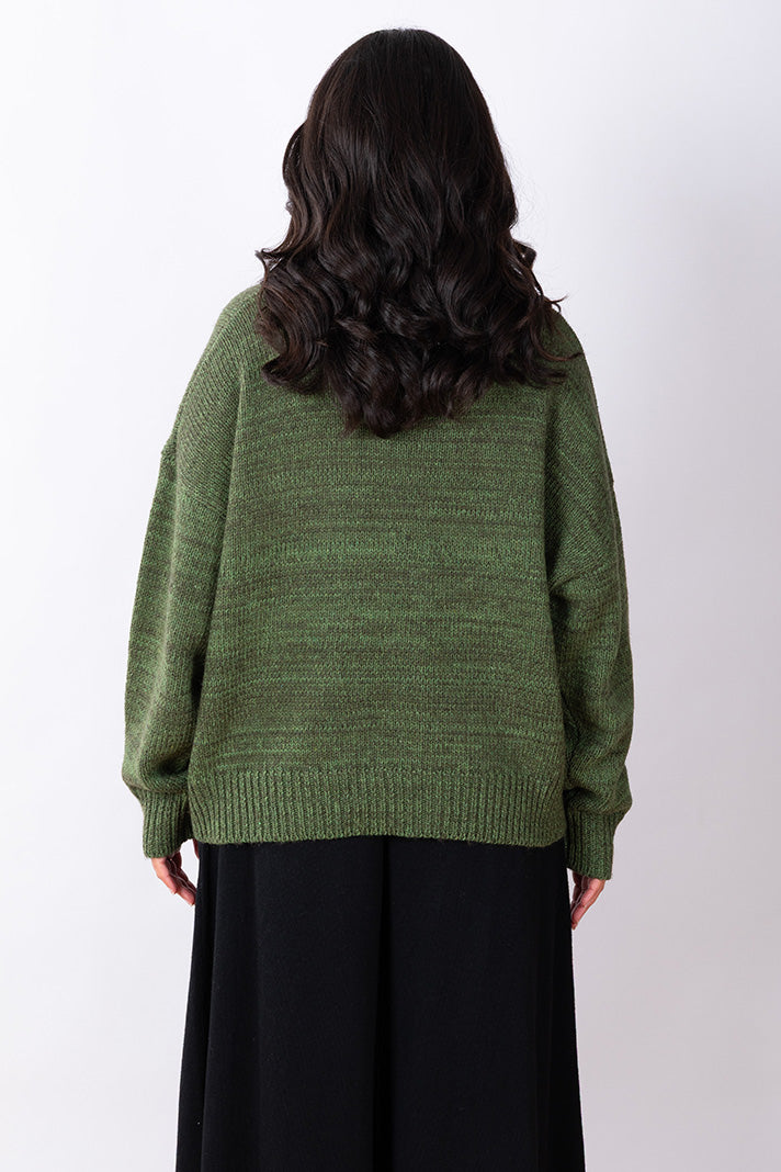JJ Wool Blend Green Jumper