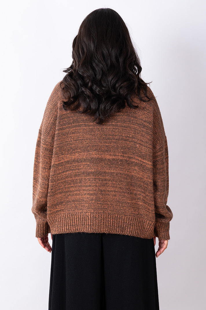 JJ Wool Blend Brown Jumper