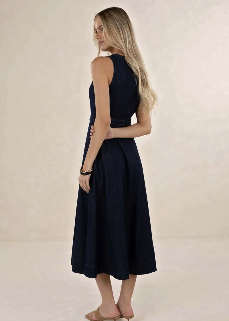 Humidity Denim Midi Dress