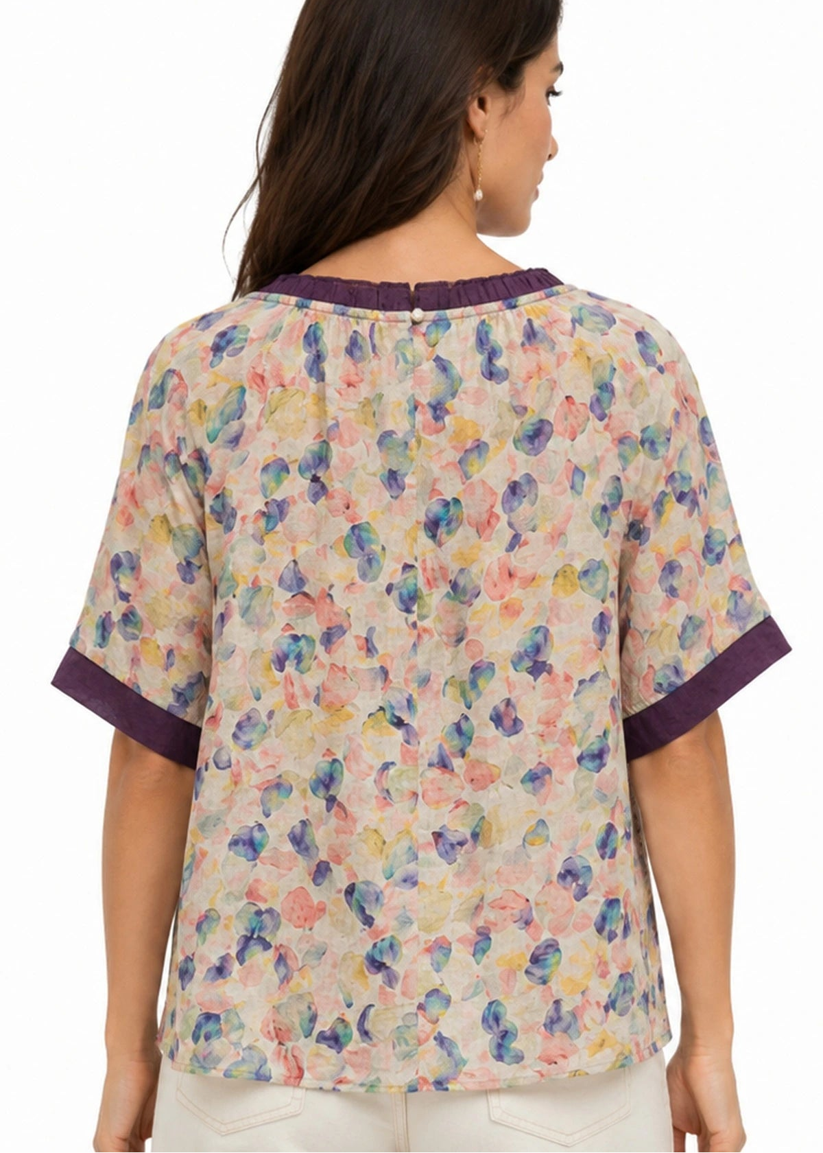 JJ Top Purple Floral