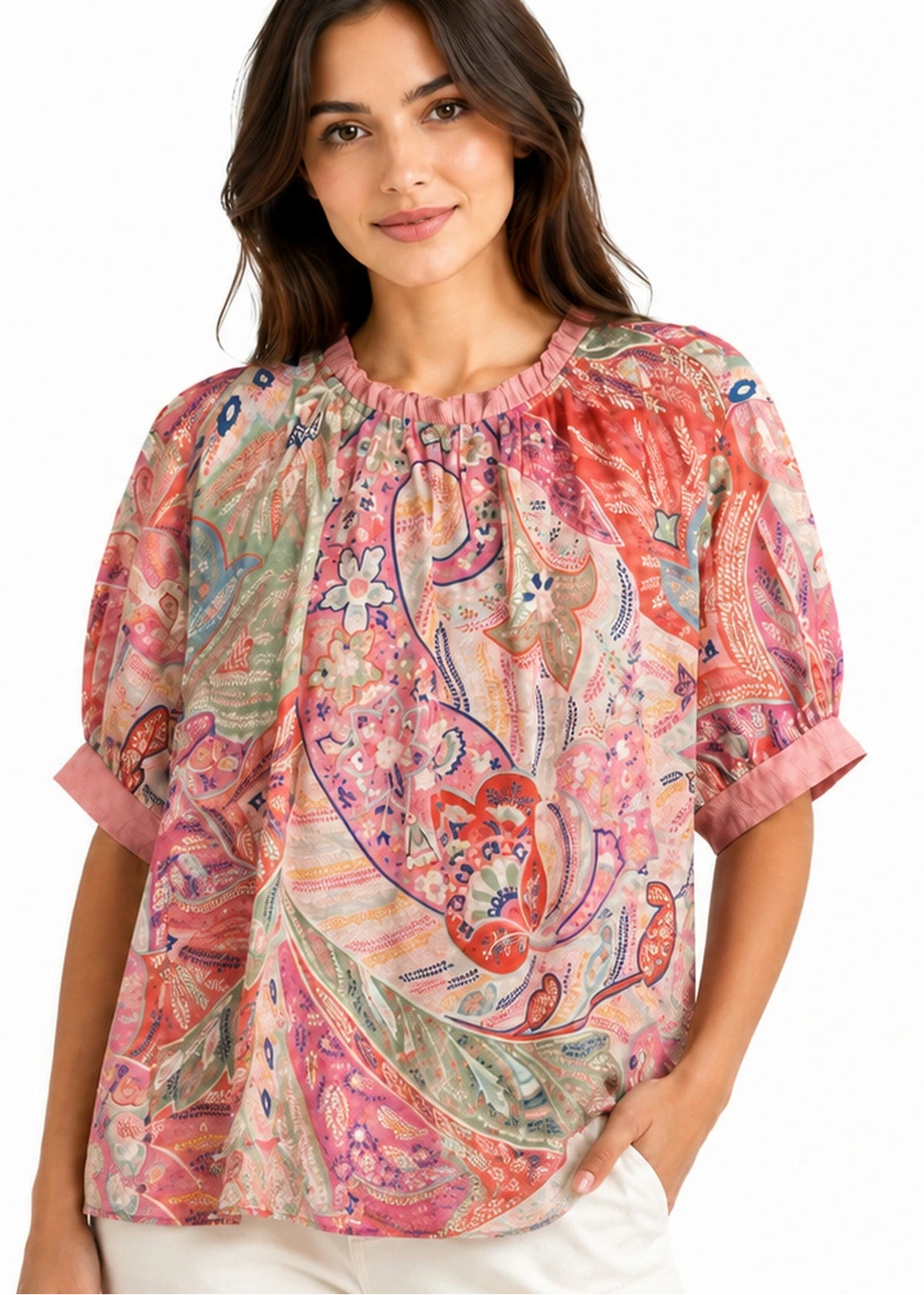 JJ Top Pink Floral
