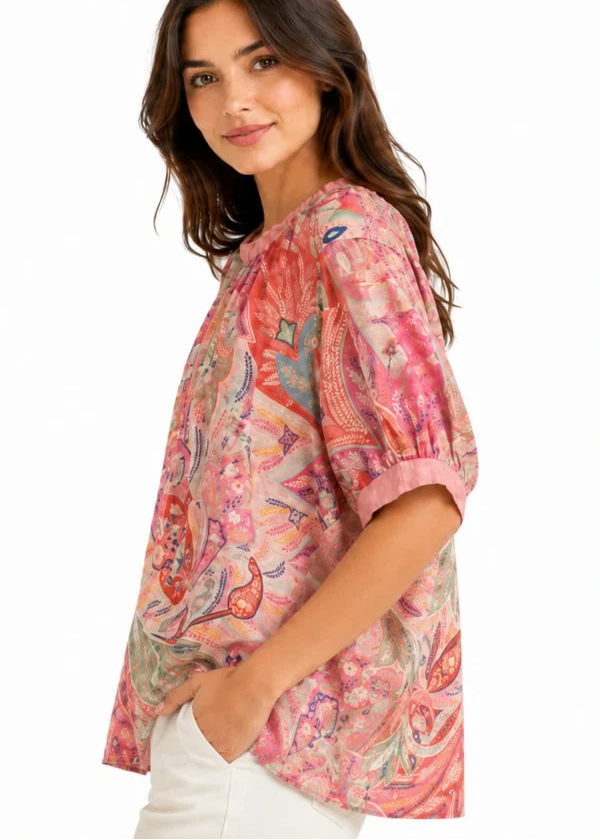 JJ Top Pink Floral