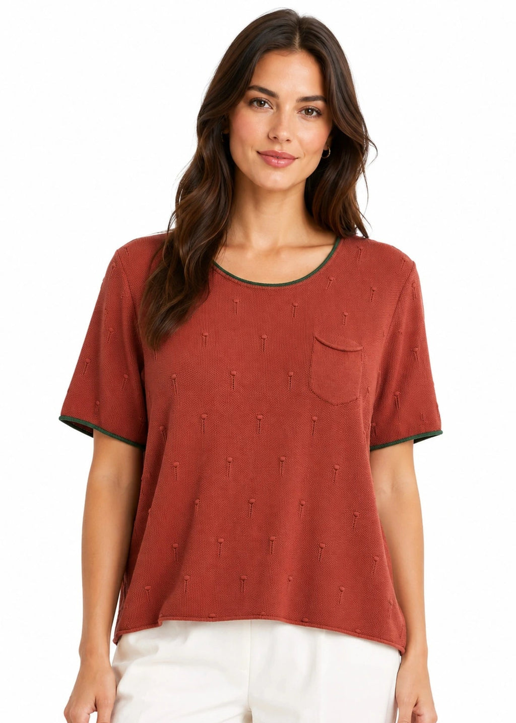JJ Knit Tee Rust