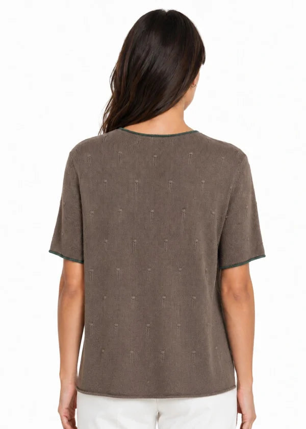 JJ Knit Tee Brown
