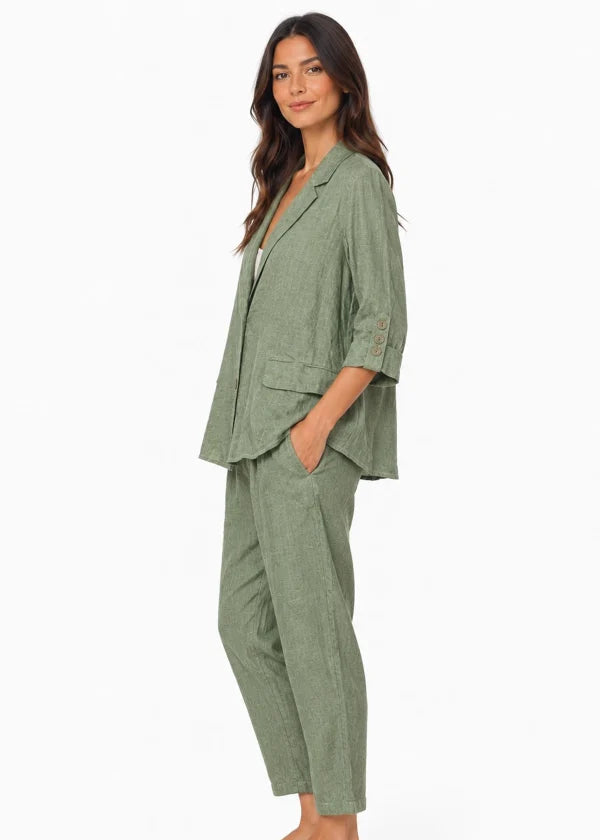 JJ Jacket Linen Khaki