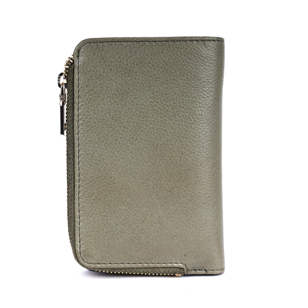 Rugged Hide Mia Olive Wallet