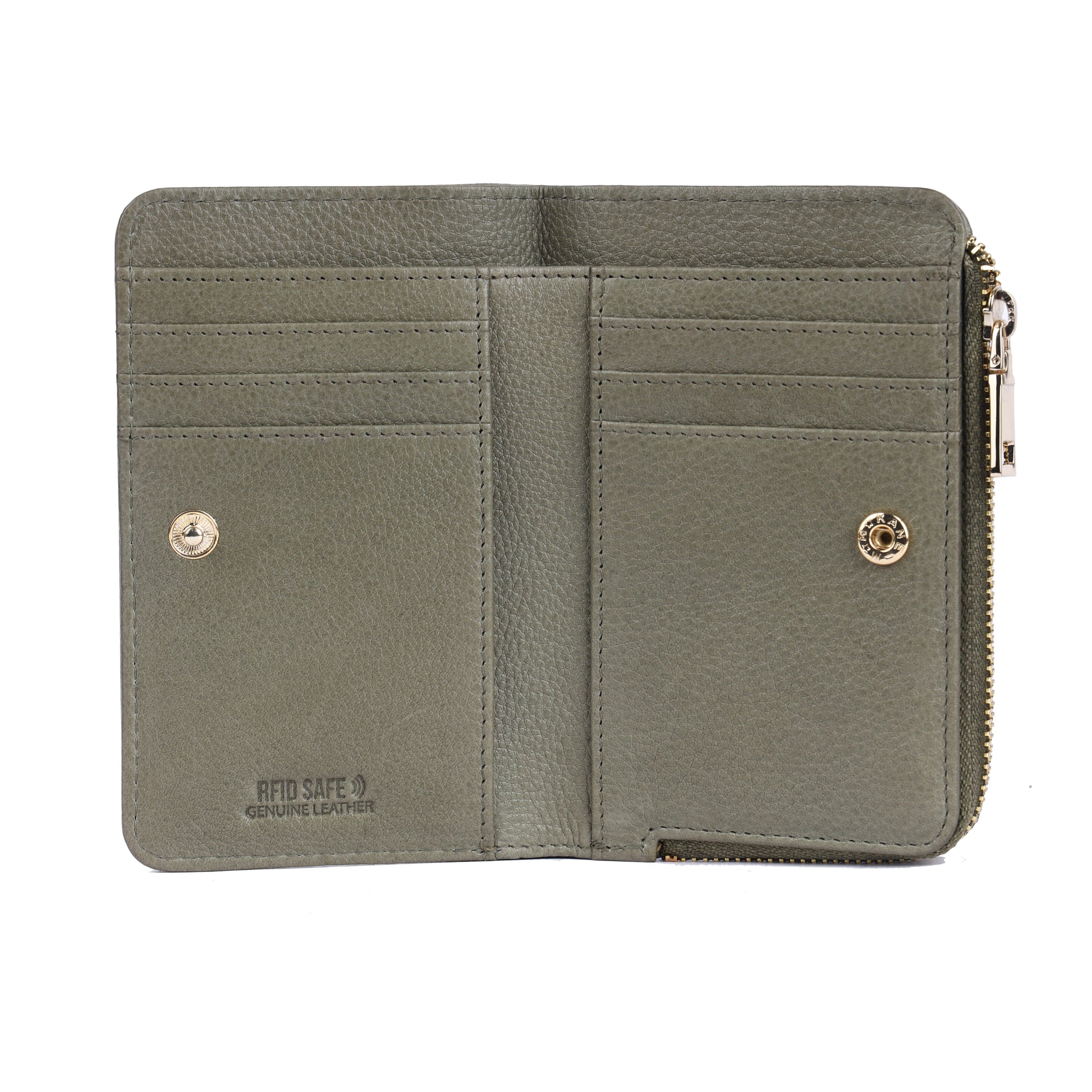 Rugged Hide Mia Olive Wallet