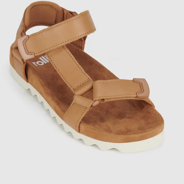 Rollie Wedge Sandal Tan
