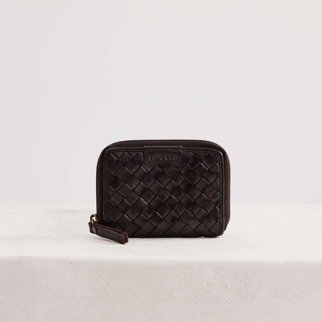 Juju & Co Basque Wallet Small Choc