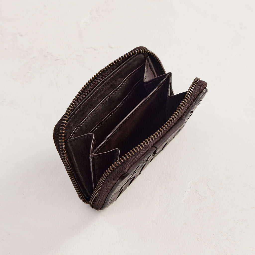 Juju & Co Basque Wallet Small Choc