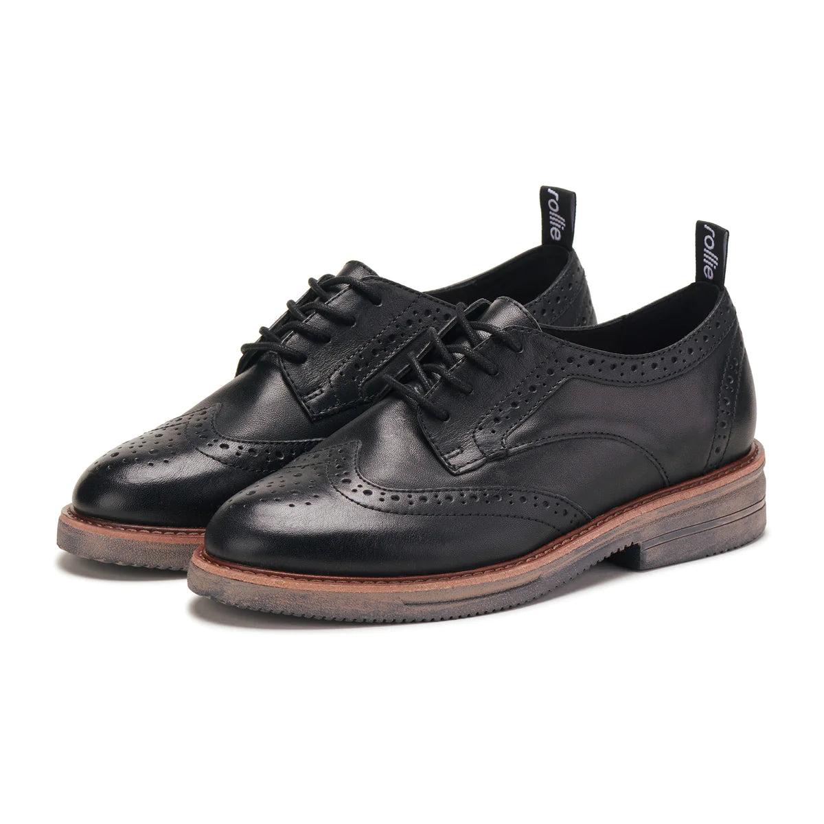 Rollie Brogue Rise Vintage Black