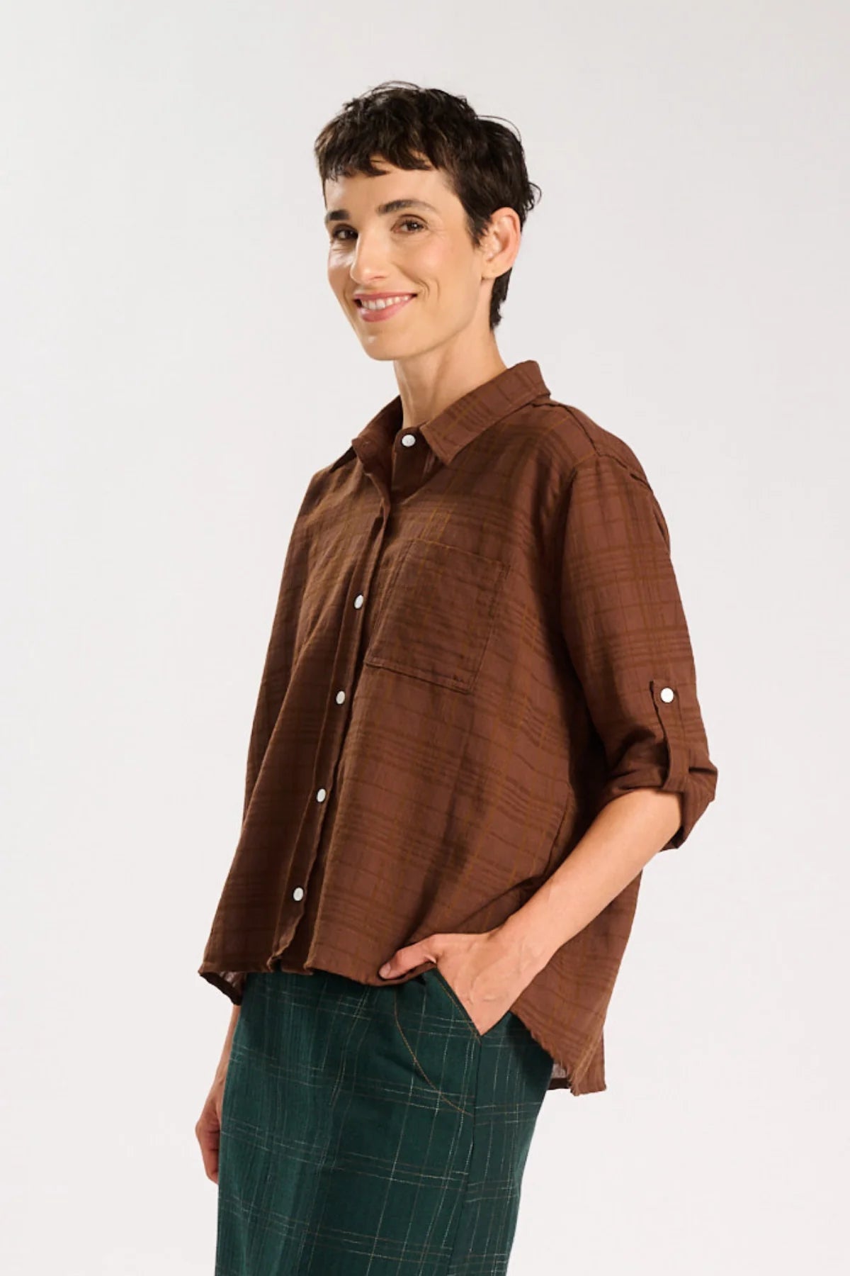 Olga de Polga Sabine Shirt Brown