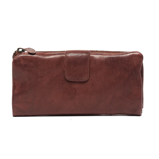 Rugged Hide Daisy Wallet Brown