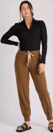 OTW Pocket Detail Pant Chocolate