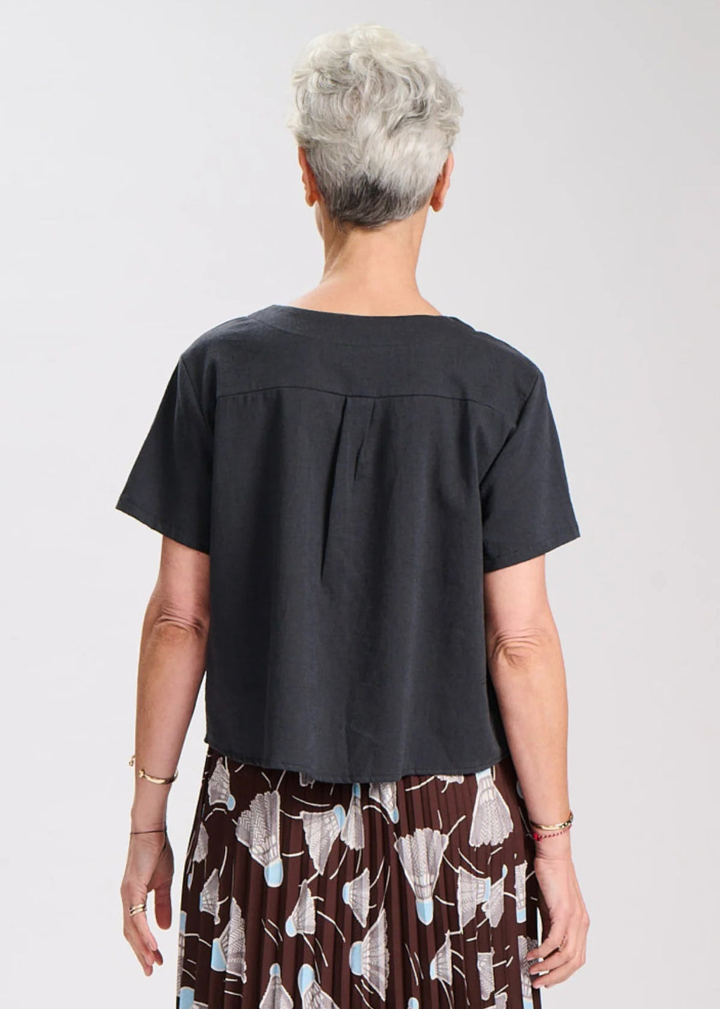 Olga Sintra Top Charcoal