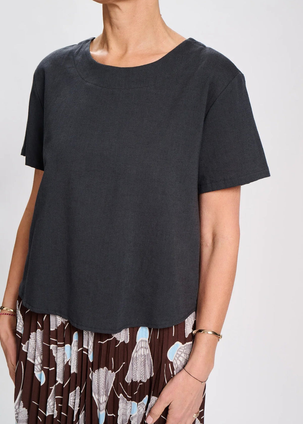 Olga Sintra Top Charcoal