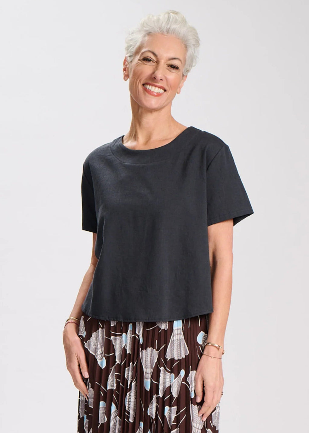 Olga Sintra Top Charcoal