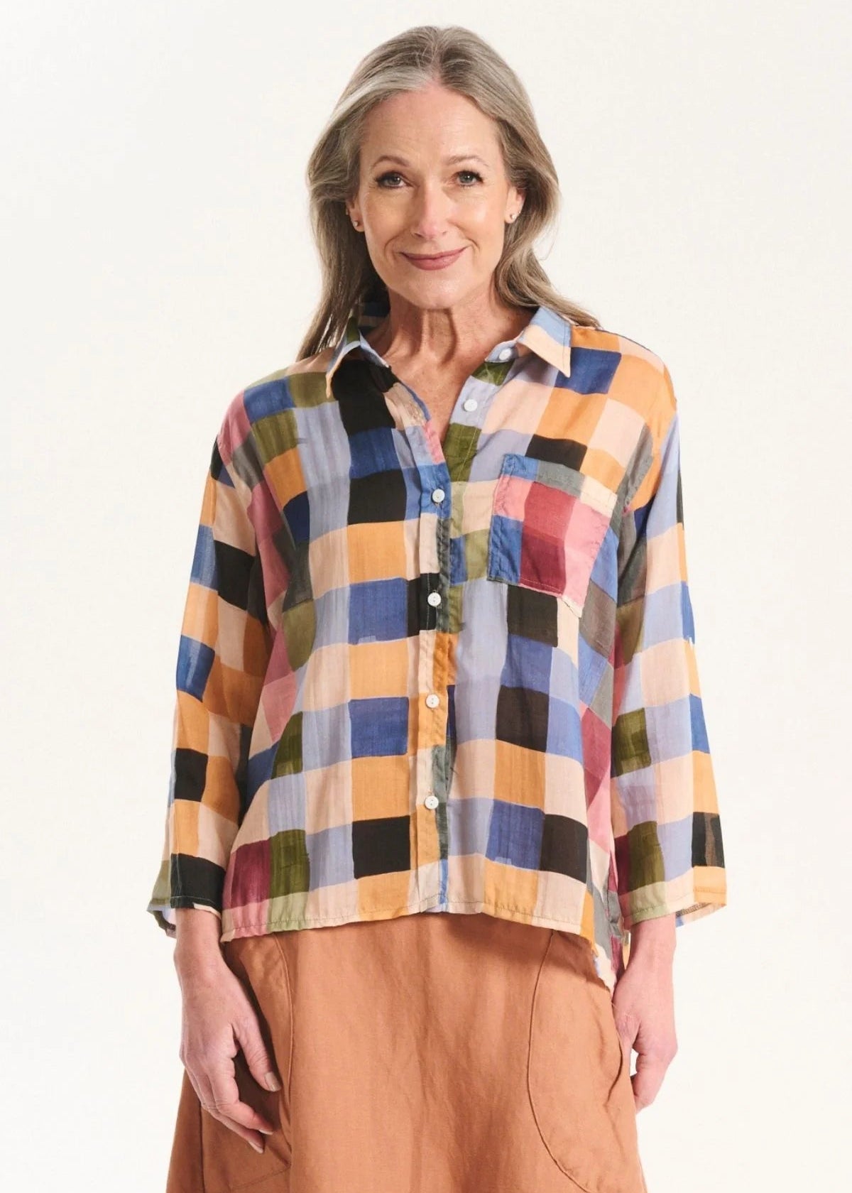 Olga Tessera Shirt Blush