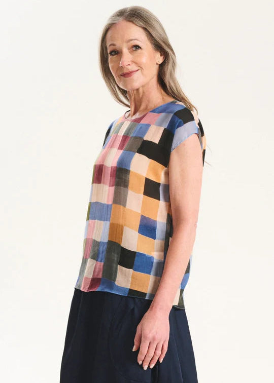 Olga Tessera Tee Blush