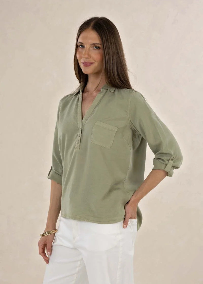 Humidity Leni Shirt Khaki