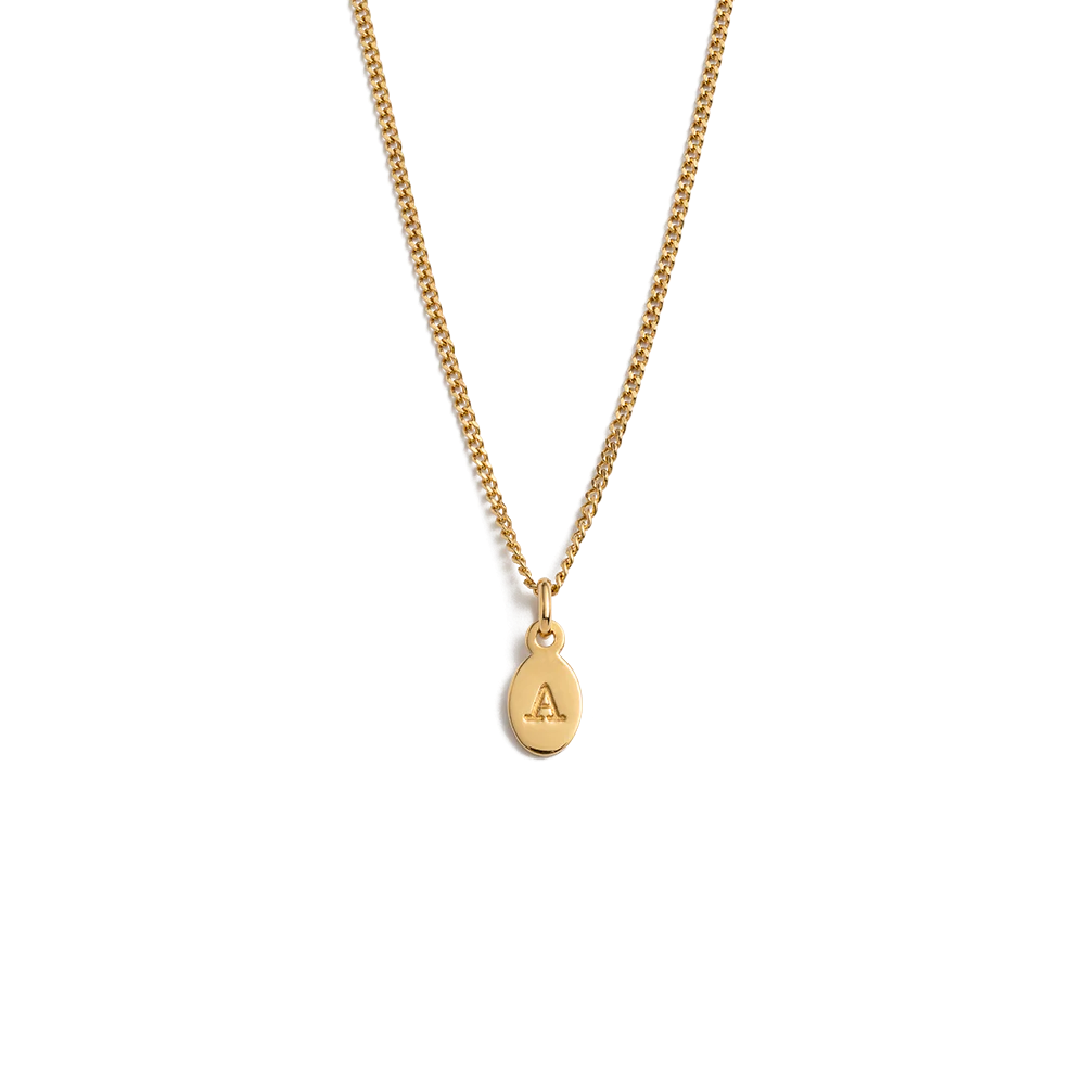 Kirstin Ash Initial Pendant Gold