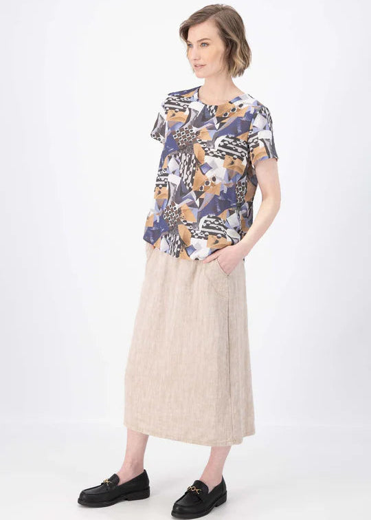 Olga Hepburn Skirt Beige