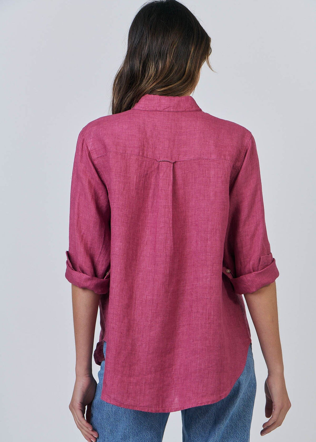 Enveloppe Linen Shirt Bordeaux