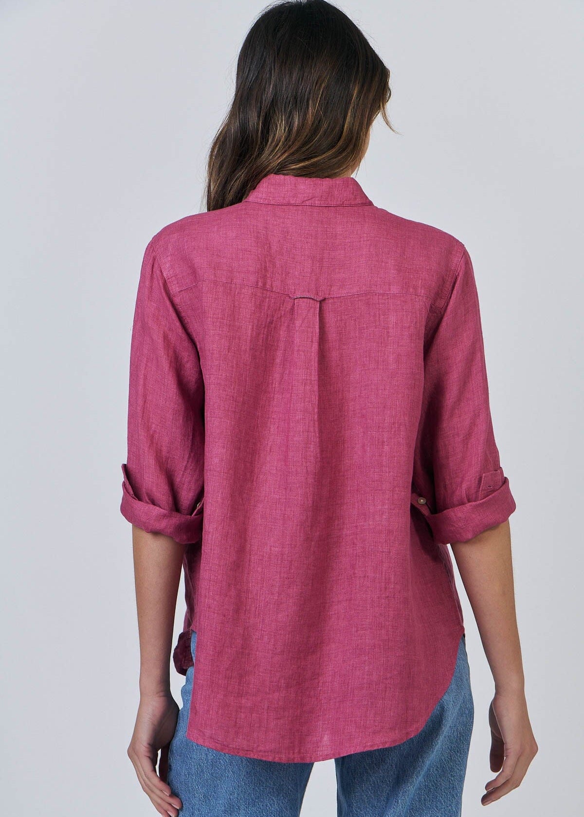 Enveloppe Linen Shirt Bordeaux
