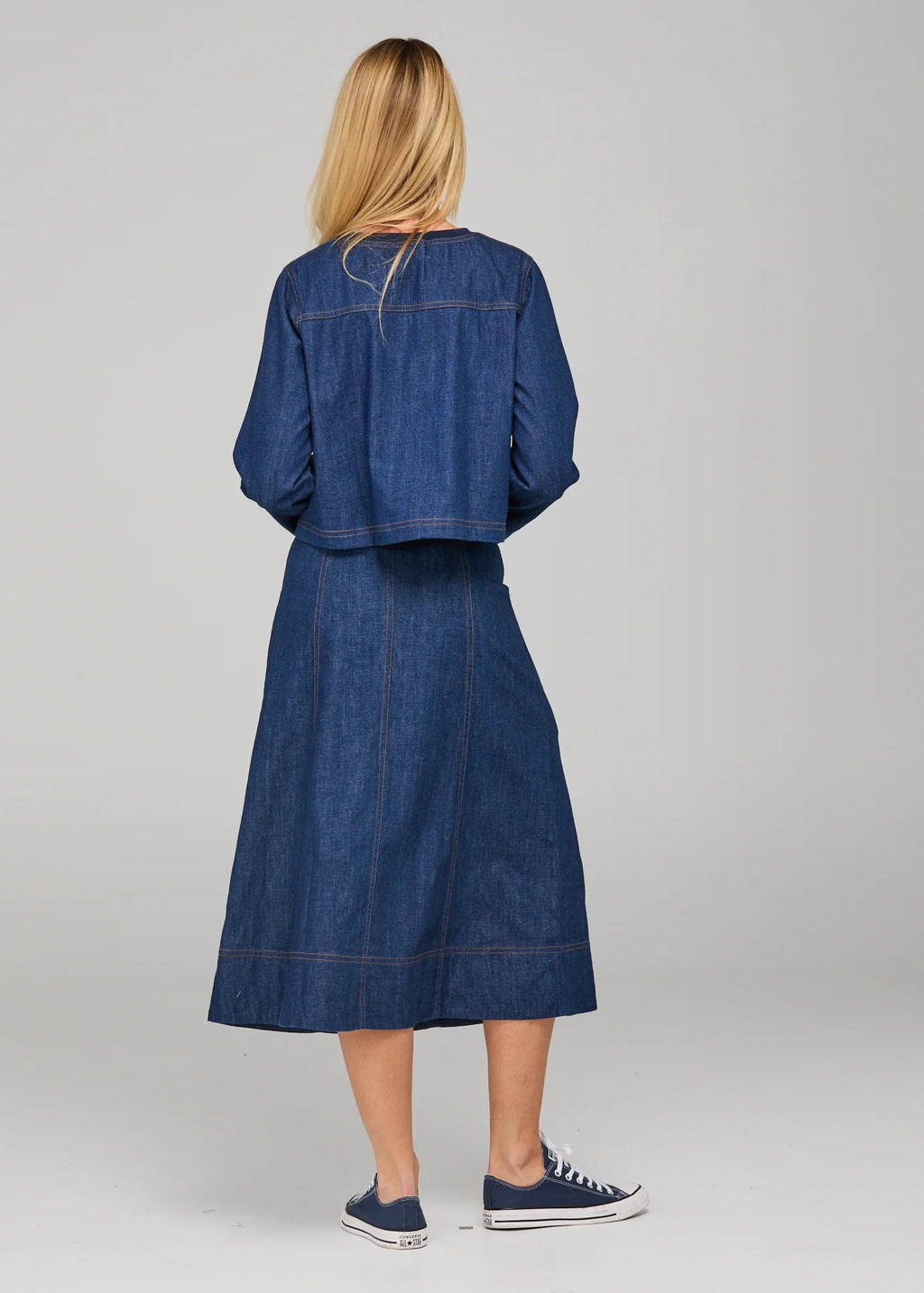 Boom Shankar Fumiko Skirt Dark Denim