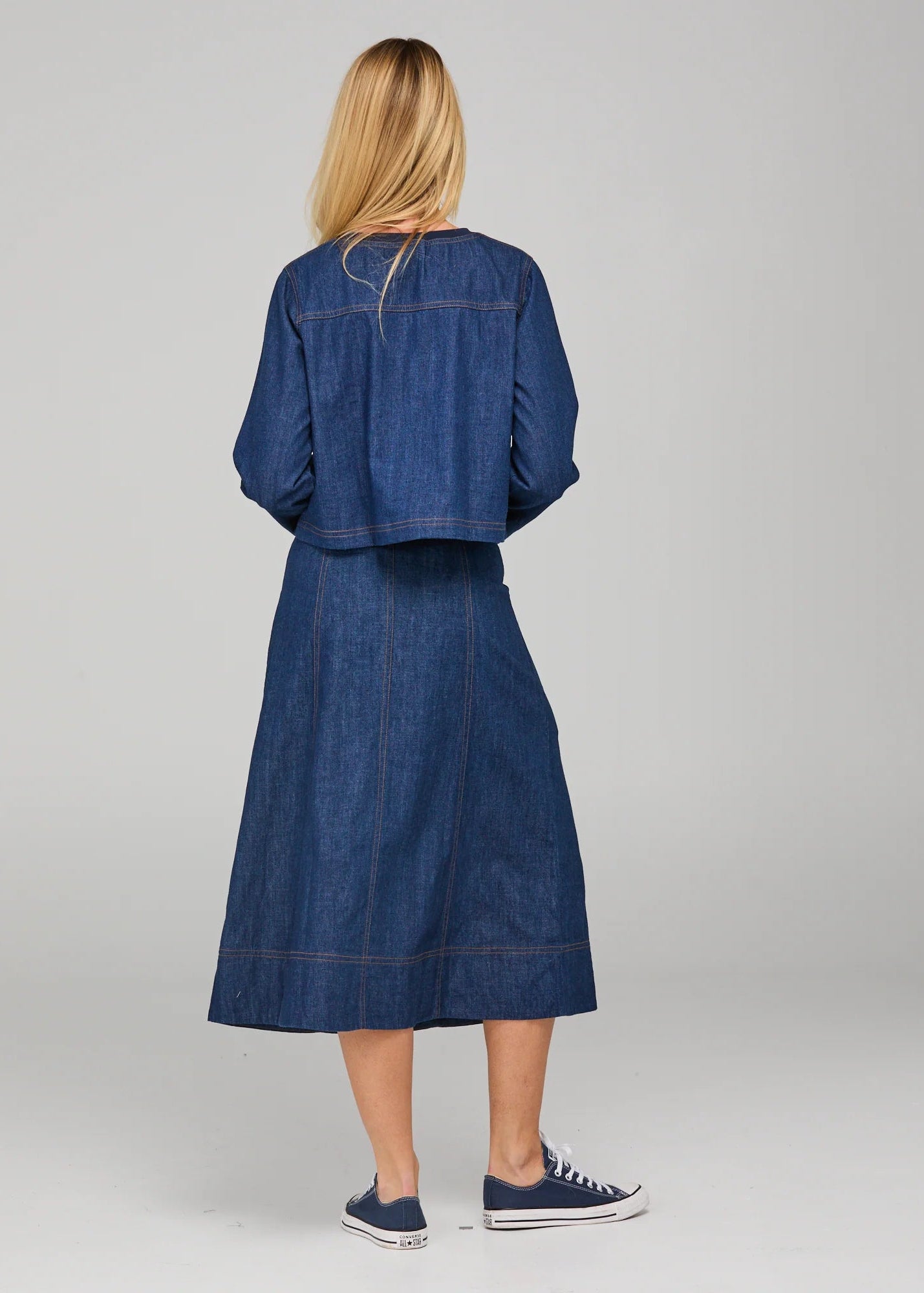 Boom Shankar Fumiko Skirt Dark Denim
