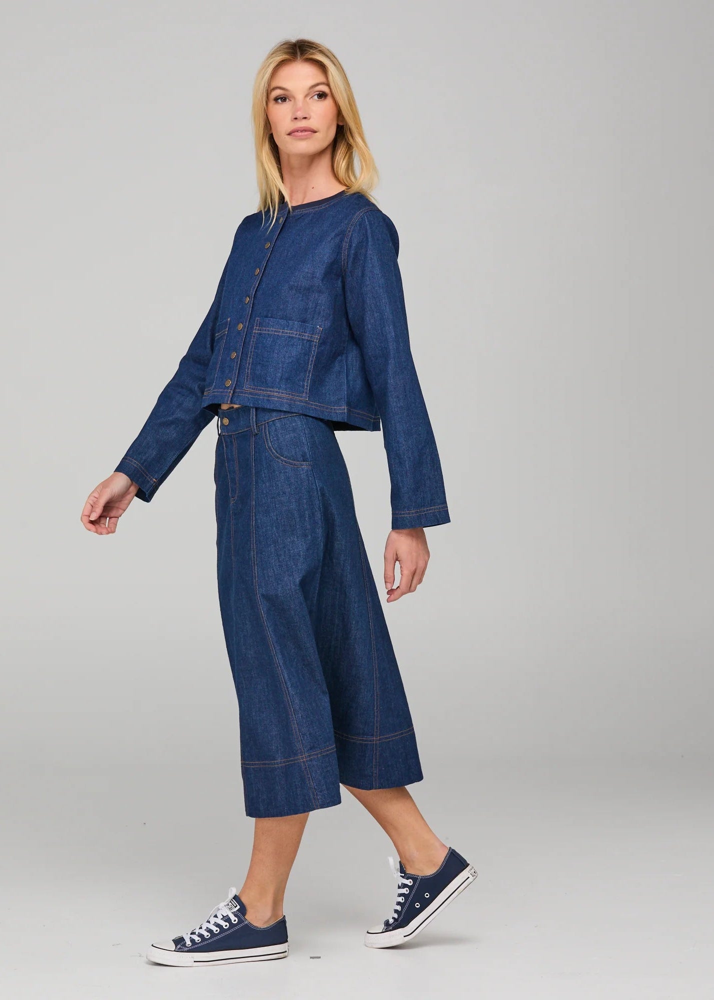 Boom Shankar Fumiko Skirt Dark Denim