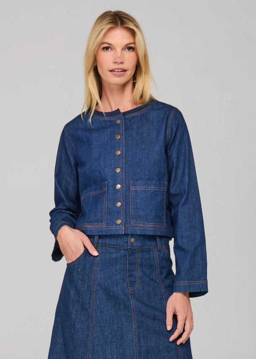 Boom Shankar Fumiko Jacket Dark Denim