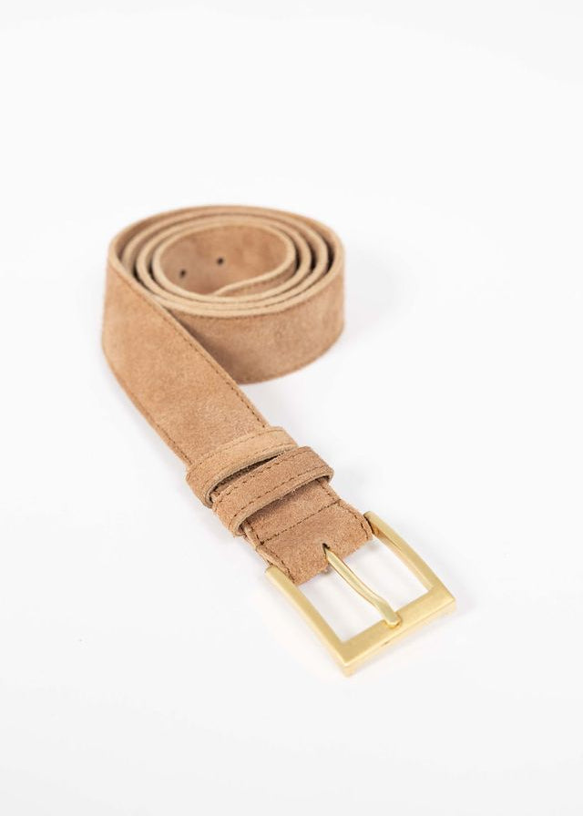 Humidity Suede Belt Beige